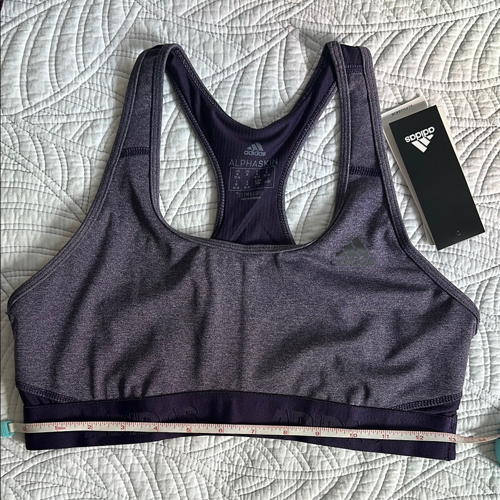 Adidas Women's Alphaskin Sports Bra - Purple